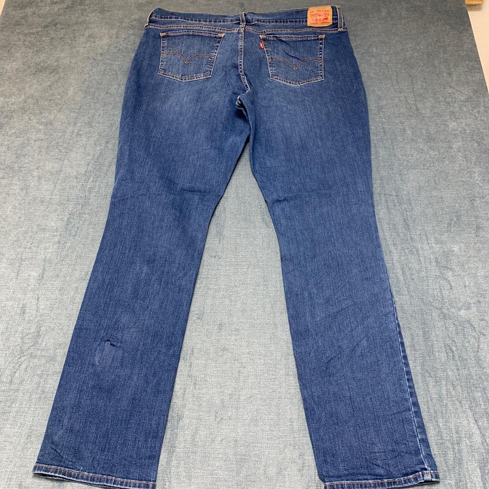Levi's 414 Jeans Men 34x34 Blue Denim Light Wash Distressed Classic Straight Leg